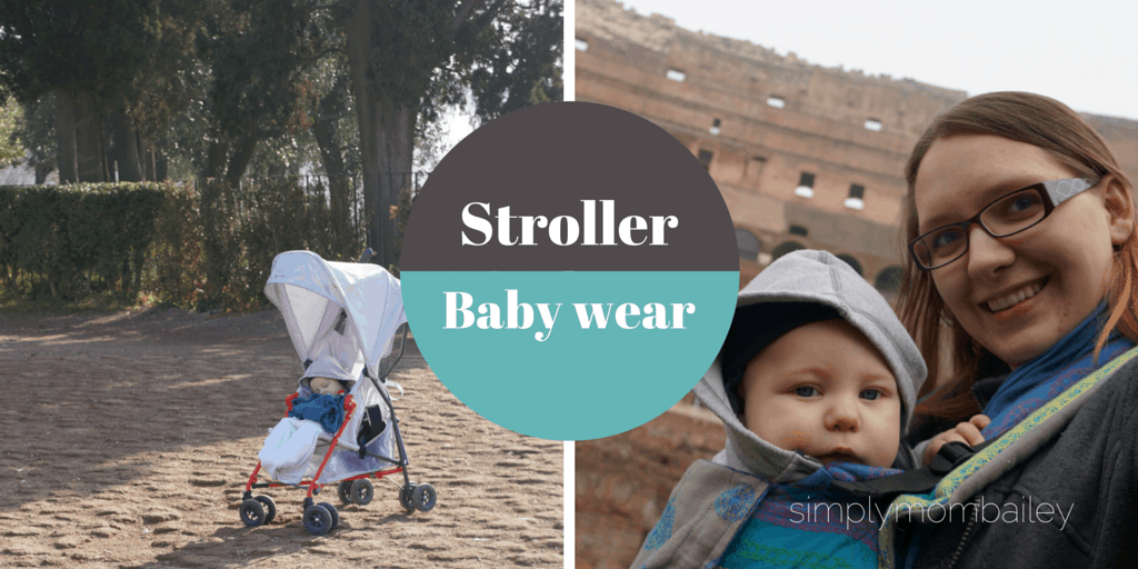 stroller at the forum or baby wearing at the colosseum