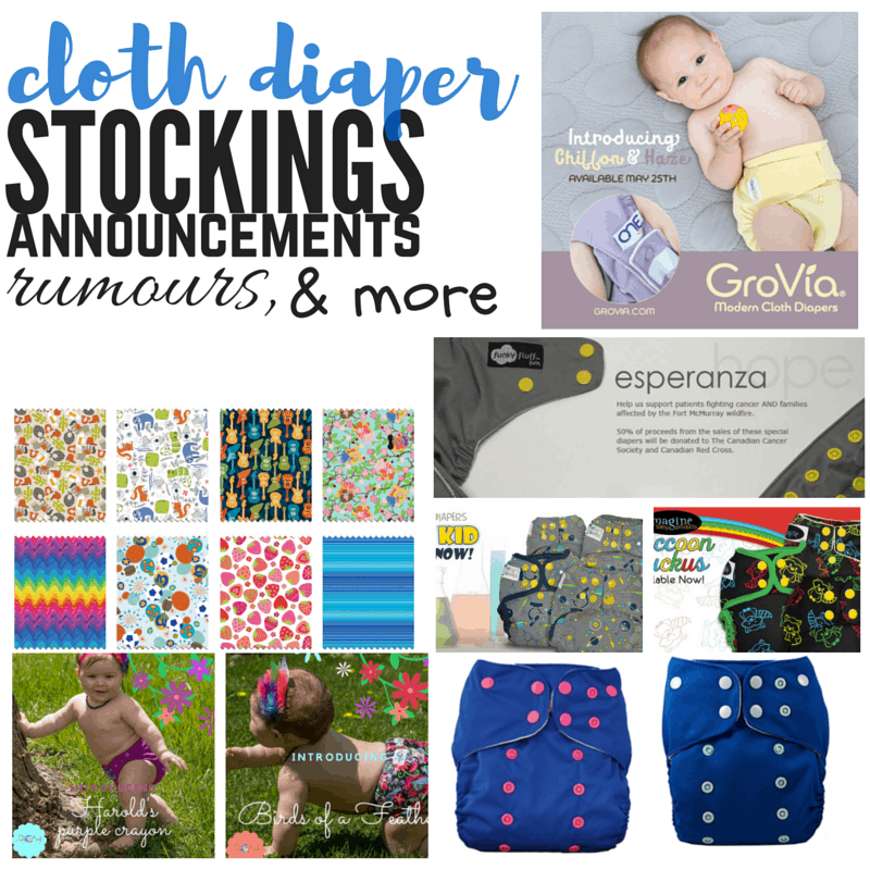 Cloth Diaper Releases, May 14, 2016