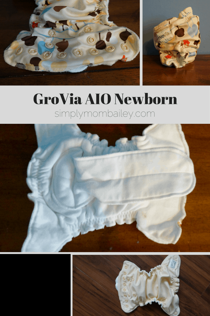 GroVia AIO Newborn Diaper Older Style