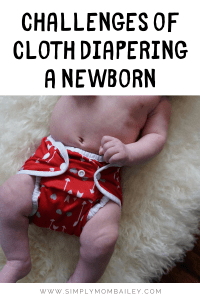 Challenges of cloth diapering a newborn