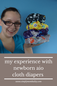 My experience with newborn cloth diapers