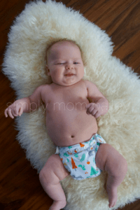 Newborn AIO Cloth Diapers at 12 Pounds Thirsties Microfibre