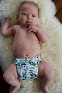 Newborn AIO Cloth Diapers at 12 Pounds thirsties naio