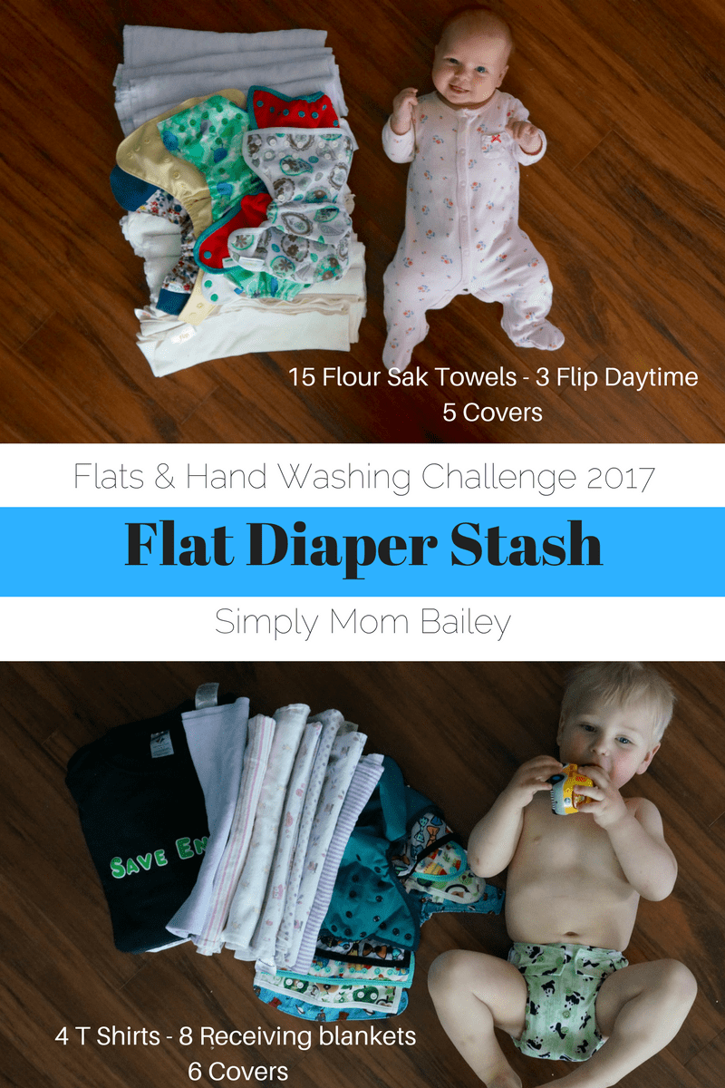 Flats and Hand washing Challenge - Flat Diaper Stash
