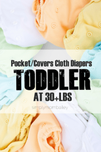 Cloth Diapers on a Toddler Pockets and Cover Cloth Diapers
