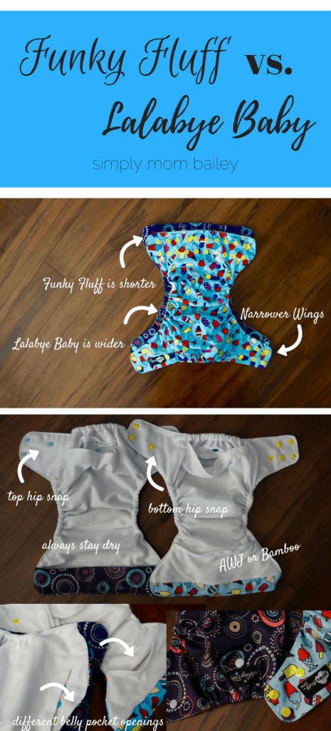 Funky Fluff vs. Lalabye Baby Cloth Diaper Comparison