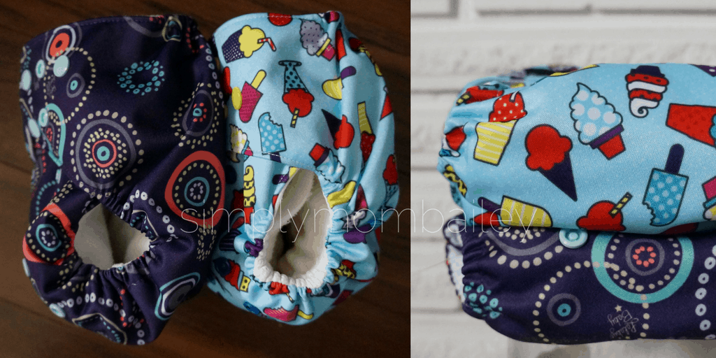 Lalabye Baby versus funky fluff cloth diapers comparison