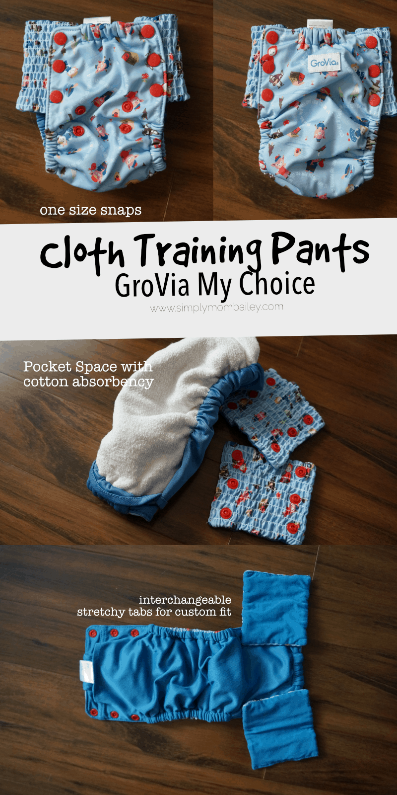 GroVia My Choice Cloth Trainers for Potty Training - Training Pants - Training Underwear for Toddlers - Potty Training - Potty Learning - Cloth Diapers