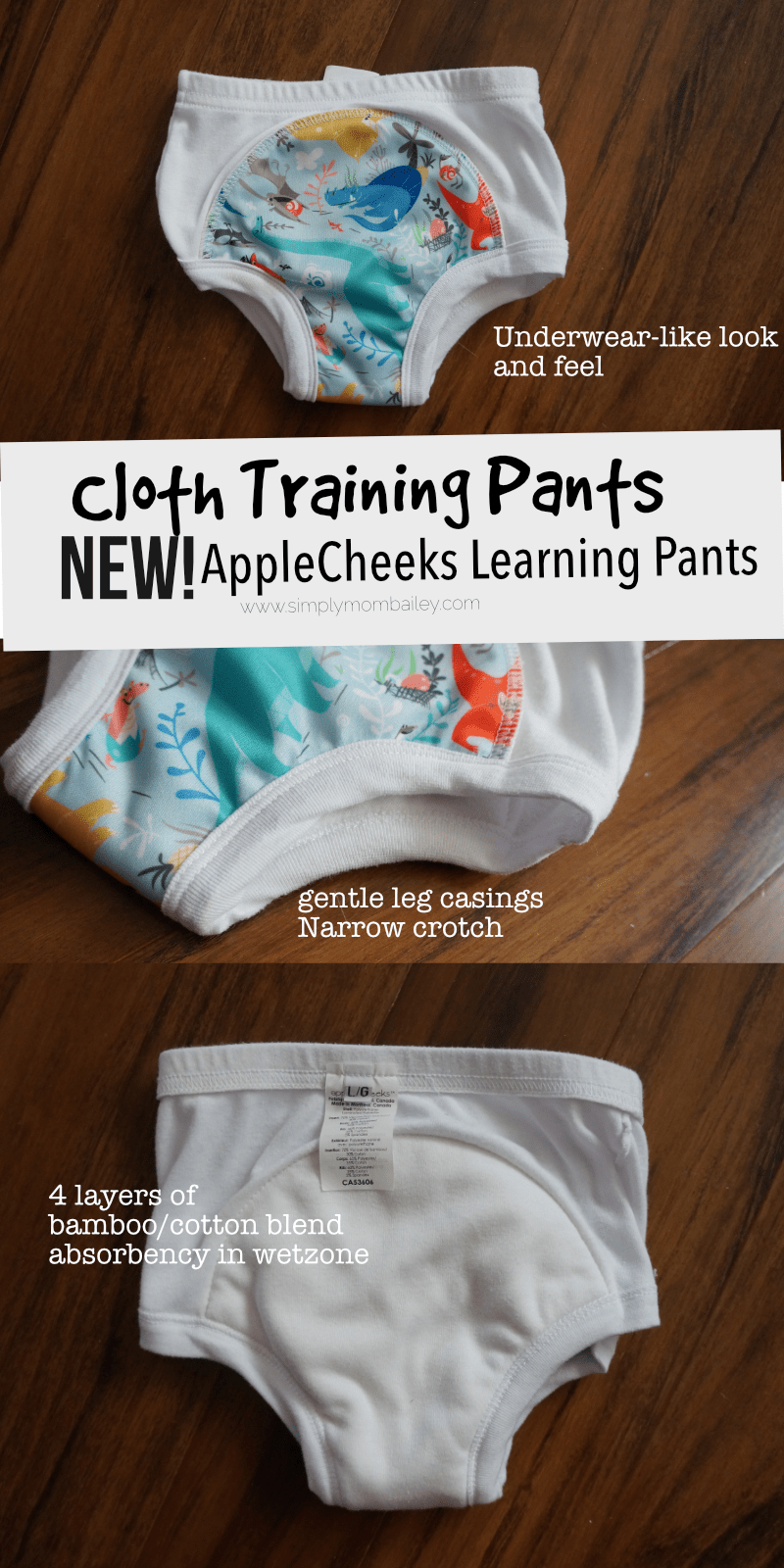 New AppleCheeks Learning Pants for Potty Training Toddlers - Redesigned AppleCheeks - Cloth Trainers - Cloth Underwear - Potty Training - Toilet Training - Pull Ups