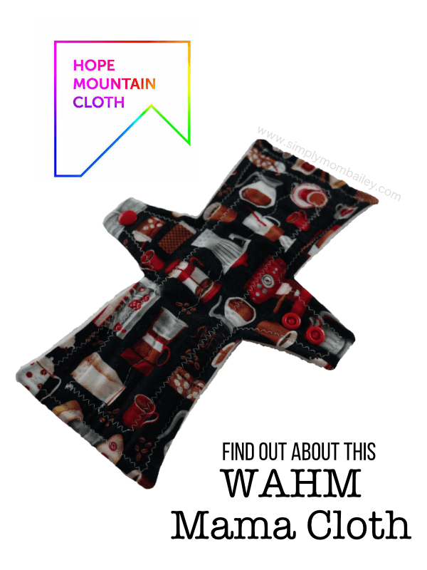 Switching to Mama Cloth #ditchthedisposables Green your period with reusable menstrual products such as Cloth Pads. Featuring WAHM cloth menstrual pads from Hope Mountain Cloth #menstruation #greenyourlife #crunchymama Things to go green.
