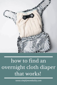 how to find an overnight cloth diaper that works