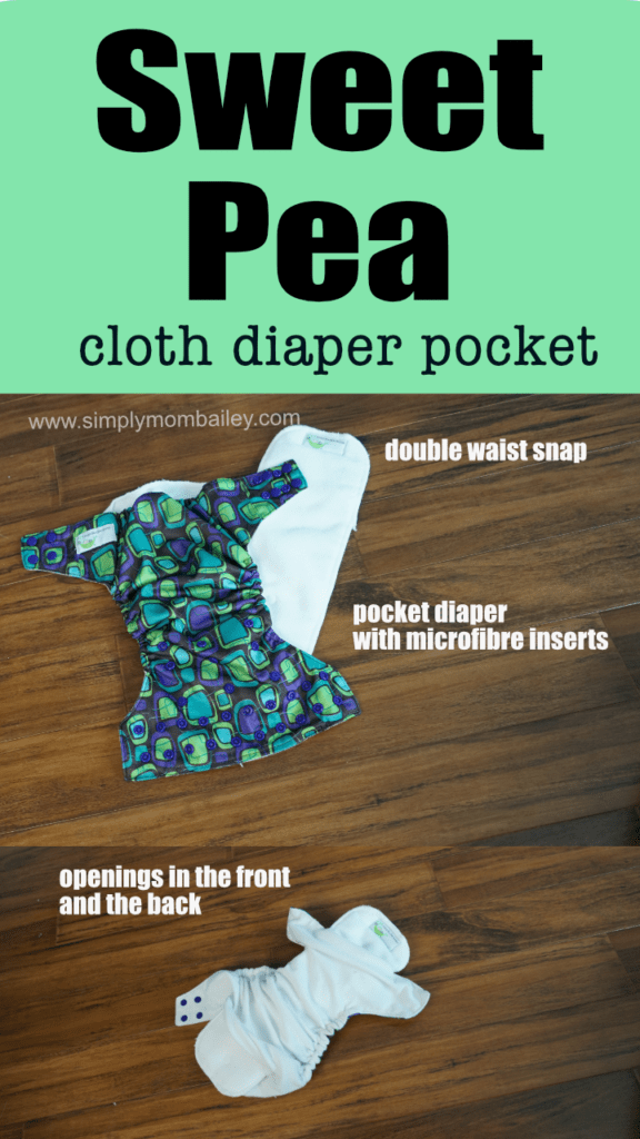 Sweet Pea Cloth Diaper - Pocket Style Diaper #clothdiapers