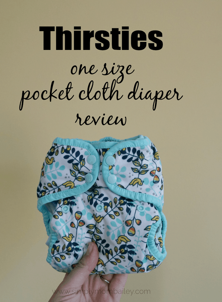 Thirsties OS Pocket Cloth Diaper Review #ecofriendly #clothdiaper #diapers #babies #easydiapers
