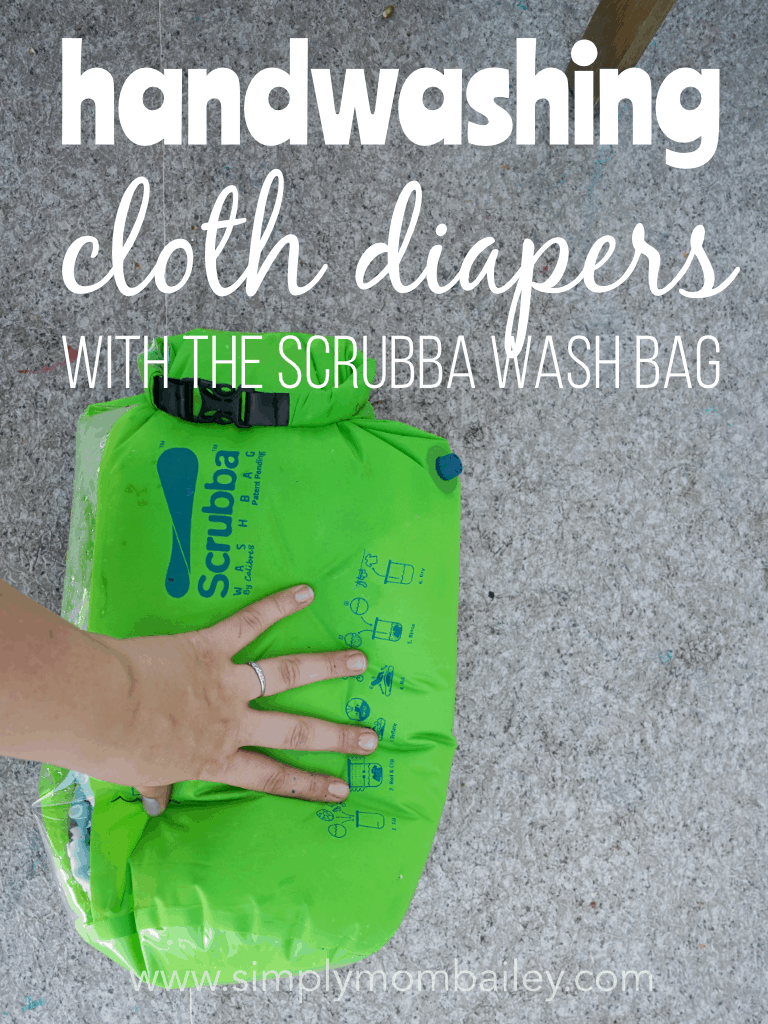 Handwashing Cloth Diapers with Scrubba