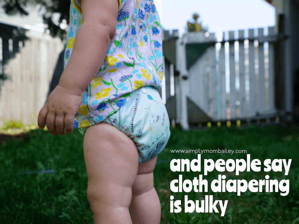 cloth diapers are bulky - not with flat diapers
