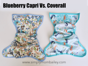 Blueberry Capri Versus Blueberry Coverall Comparison of Sizing
