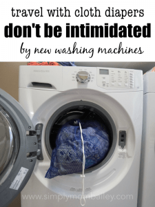 Don't be intimidated by new washing machines when you travel with cloth diapers