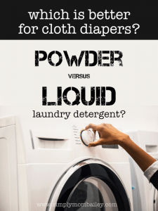 Looking for the best cloth diaper laundry detergent? Is powdered really better for hard water? #clothdiapers #laundry #detergent