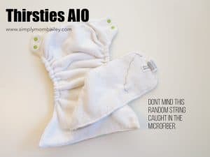 Insides of the Thirsties AIO - Microfiber AIO Cloth Diaper