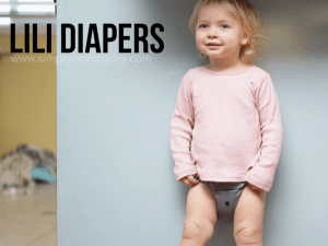 Lili Diapers on a baby - high end pocket cloth diapers on baby