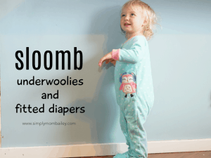 Sloomb Fitted Diaper for bullet proof overnight cloth diaper solution with fleece pjs