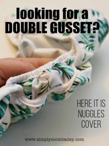 Double Gusset Cloth Diaper Cover - Nuggles Cover