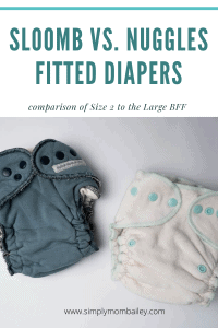 Sloomb BFF Fitted Diaper Comparison to Nuggles BambooLUXE