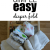 How to Fold a Flat Cloth Diaper Easily #clothdiapers #flatschallenge #ecofriendly