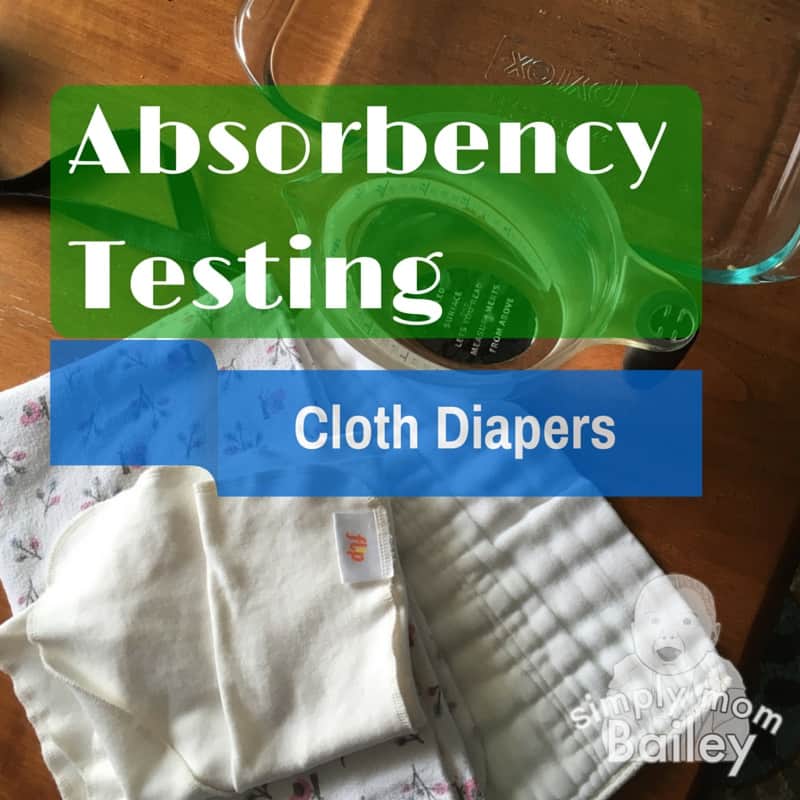 Cloth Diaper Absorbency Testing