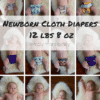 Newborn Cloth Diapers 12 lbs 8 oz