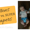 Buttons Diaper super versus buttons diaper one size