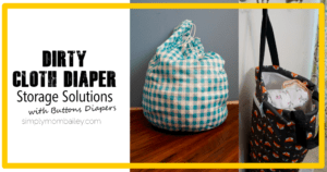 Dirty Diaper Storage Solutions with Buttons Diapers-Cloth-Diapers