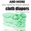 Cloth Diaper Blogger Hop for March - #blogger #clothdiaper #ecofriendly #bloglinkup #blogparty #diapers