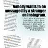 Nobody Wants to be Messaged by a Stranger on Instagram