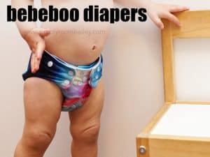 Bebeboo Diaper on a Baby